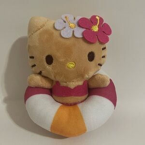 Hello Kitty Tan Summer Japan Limited Keychain Plush
